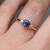 Sarah - 1.14ct Oval Blue Sapphire 18K Yellow Gold - NVST2915