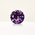 2.55 ct Round Purple Lab Sapphire - Nolan and Vada