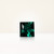 0.91 ct Princess Cut Green Lab Emerald - Nolan and Vada