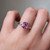 S828-SYLVIA-WG-NVSTL3050 - Ring on Hand