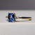 Faye - 1.11ct Radiant Blue Sapphire Engagement Ring - [S811-FAYER-NVST3411]