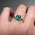 S814-TRINITY-YG-NVSTE3646 - Ring on Hand