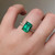 S807-SERENITY-YG-NVSTE3617 - Ring on Hand