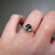 S817-CLARA-RG-NVSTL3656 - Ring on Hand