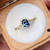Chloe - 1.07ct Oval Blue Sapphire Engagement Ring - [S809-CHLOE-NVST2303]