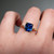 S814-TRINITY-YG-NVST3401 - Ring on Hand