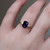 S815-LYDIA-YG-NVST3470 - Ring on Hand