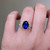 S823-FLEUR-YG-NVST3635 - Ring on Hand