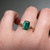S814-TRINITY-YG-NVSTE3645 - Ring on Hand