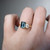 S831-HARRIET-YG-NVST3833 - Ring on Hand