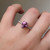 S807-SERENITY-WG-NVST3821 - Ring on Hand