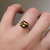 S807-SERENITY-YG-NVST3820 - Ring on Hand