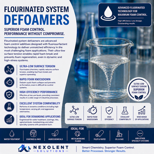Flourinated System Defoamers