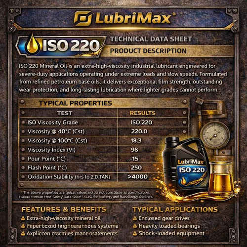 Mineral OIl ISO 220, Mineral OIl ISO 220 TDS Image