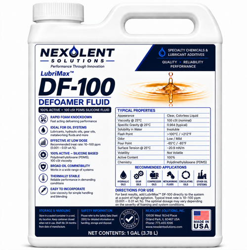 Nexolent Solutions DF-100 Silicone Based Defoamer Fluid