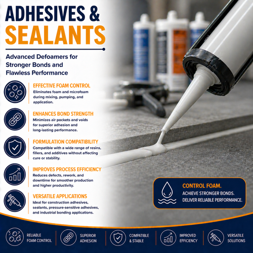 Adhesives & Sealants Defoamers