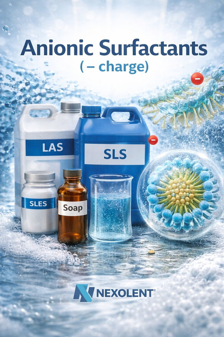 Anionic Surfactants (− charge)