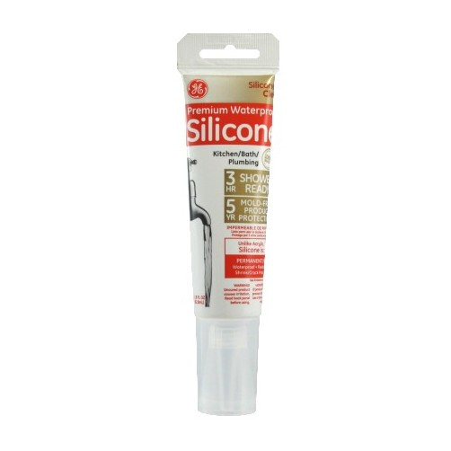 2.8 oz. Clear Kitchen & Bath Silicone II Sealant Squeeze Tube