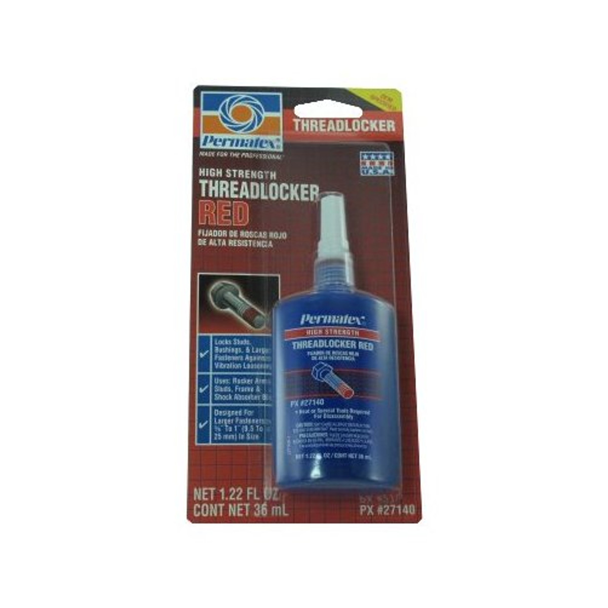 36 mL. High Strength Red Threadlocker Greschlers Hardware