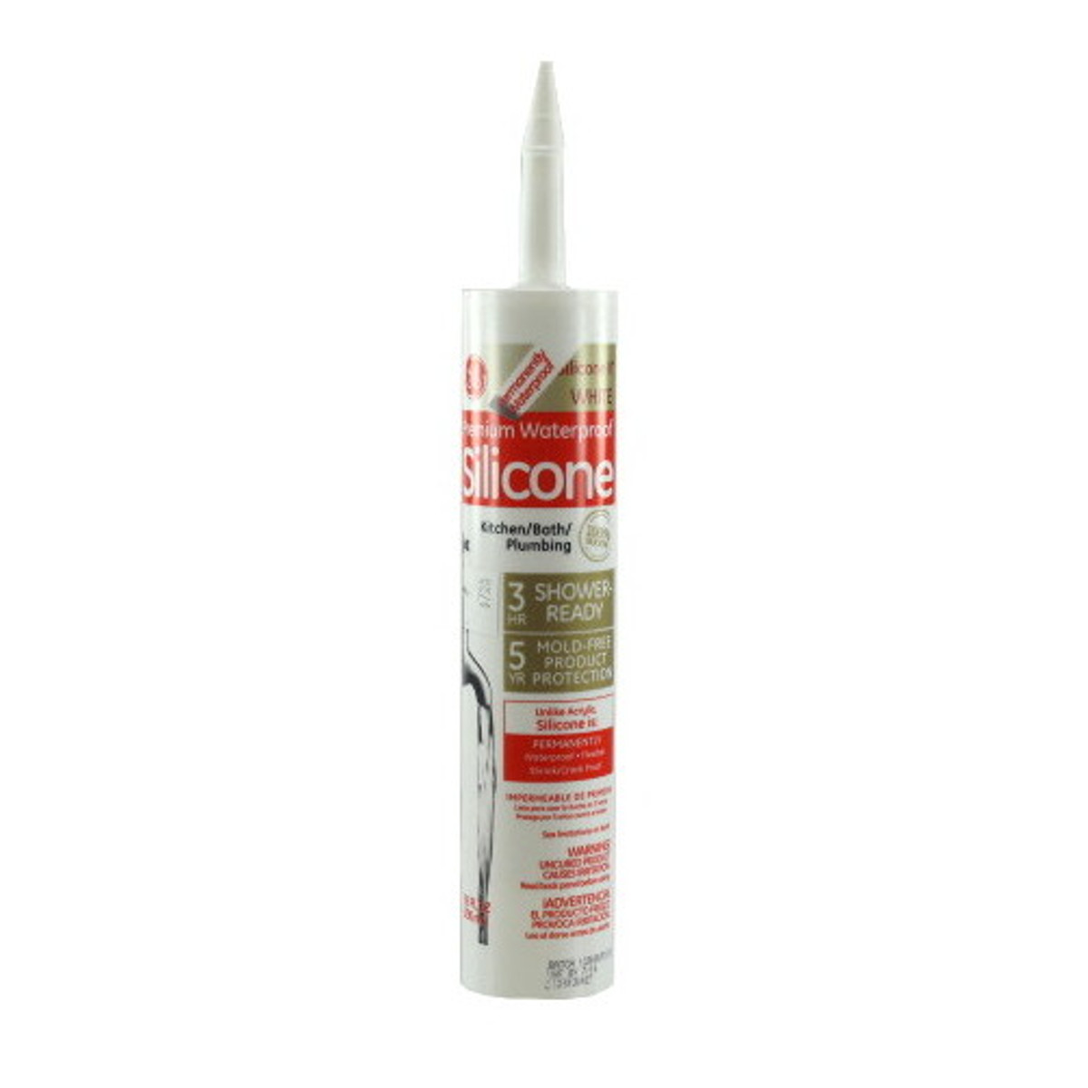 10 1 Oz Cartridge White Bath Silicone Caulk Greschlers Hardware