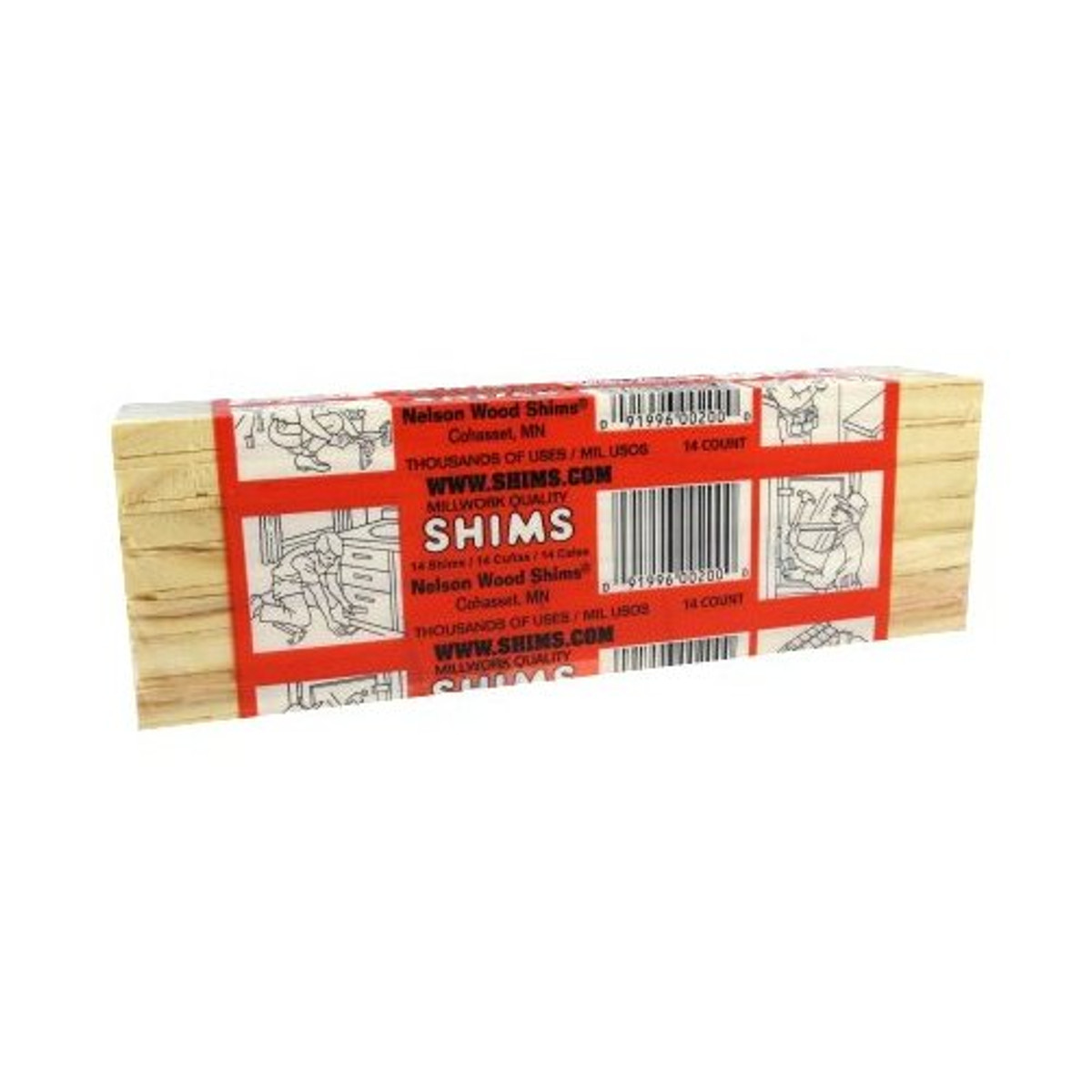 Nelson Wood Shims 12 in. Wood Shim