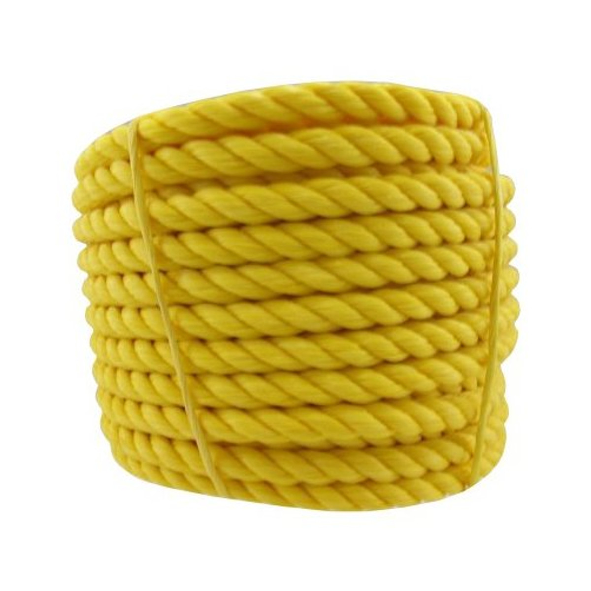 1/2 X 100' Yellow Poly Rope - Safe Work Load 485 lbs - Greschlers Hardware