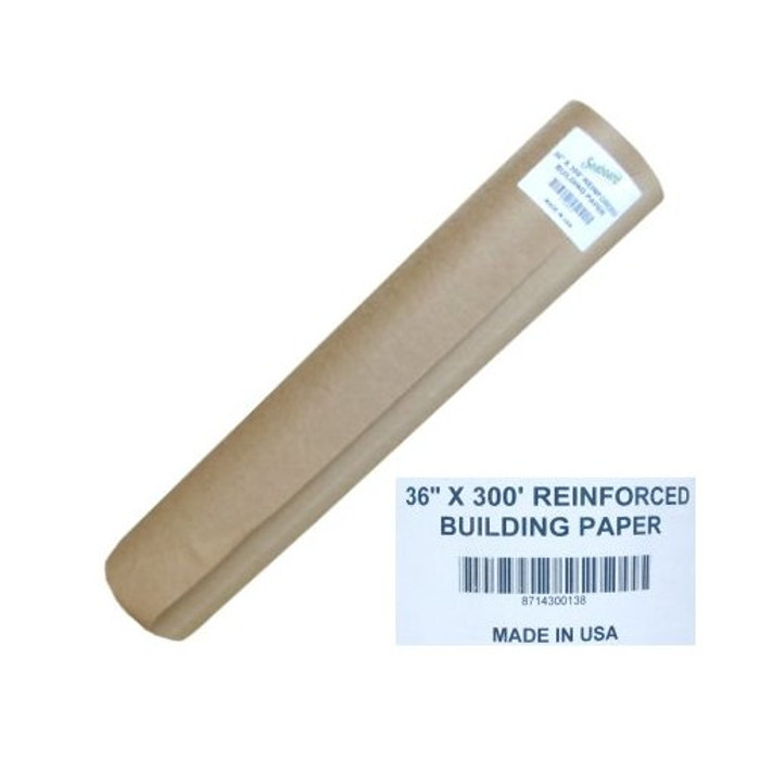 3' X 300' Reinforced Brown Building Paper - (Available For Local Pick Up Only)