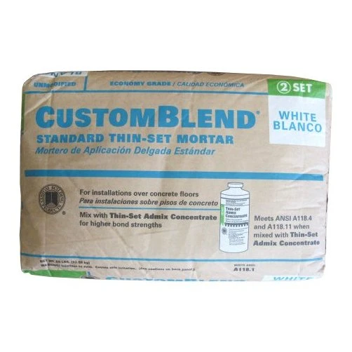 50 lb. White Standard Thin Set Mortar