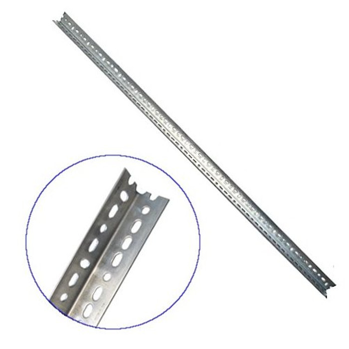 1-1/4" X 1/16" X 8' Galvanized Slotted Angle Iron - (Available For Local Pick Up Only)