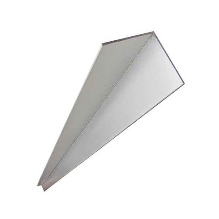 2" X 1/16" X 72" Aluminum Angle
