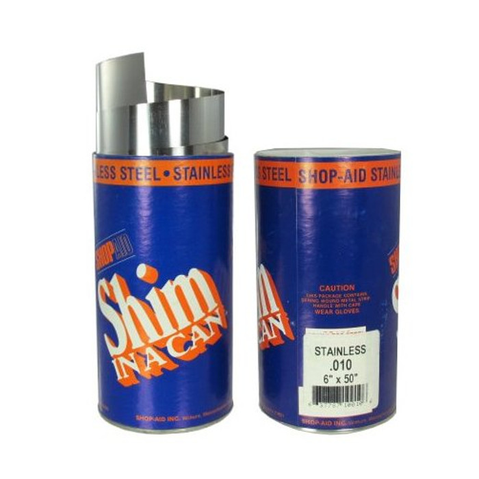 6" X 50" .010 Stainless Steel Shim Stock (SSN10)