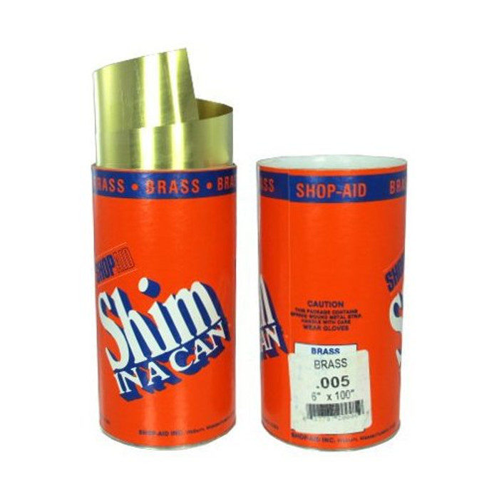 6" X 100" .005 Brass Shim Stock (BRN5)
