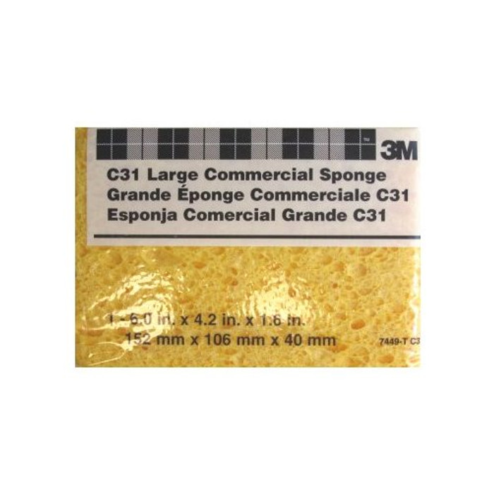 6" X 4.2" X 1.6" Large Commercial Sponge (# C31)