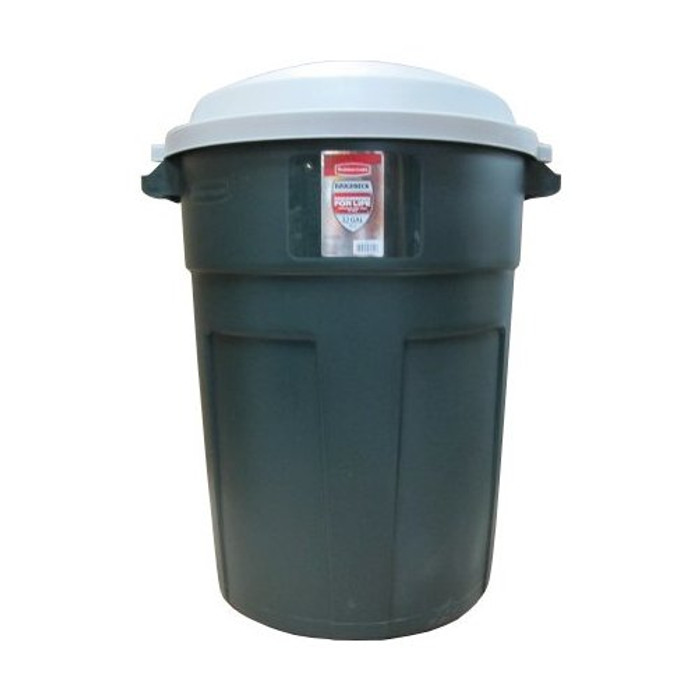 32 Gallon Rubbermaid Evergreen Trash Can w/ Lid - (Available For Local Pick Up Only)