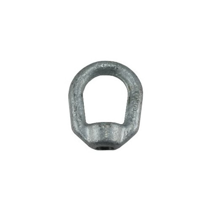 3/8" X 1/2"-13 Threaded Hot Dipped Galvanized Forged Eye Nut