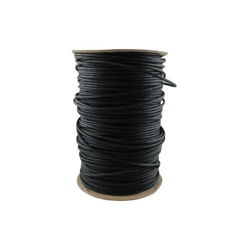 (#4) 1/8" X 600' Black Cotton Venetian Blind Cord
