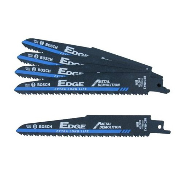 6" X 8/10T Metal Demolition Reciprocating Saw Blades (Pack of 5)