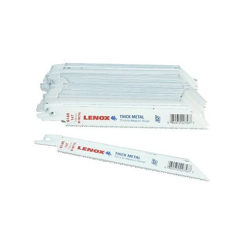 6" X 14-tpi Metal Cutting Bi-Metal Reciprocating Saw Blades (Pack of 50)