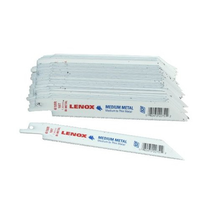6" X 18T Metal Cutting Bi-Metal Reciprocating Saw Blades (Pack of 50)