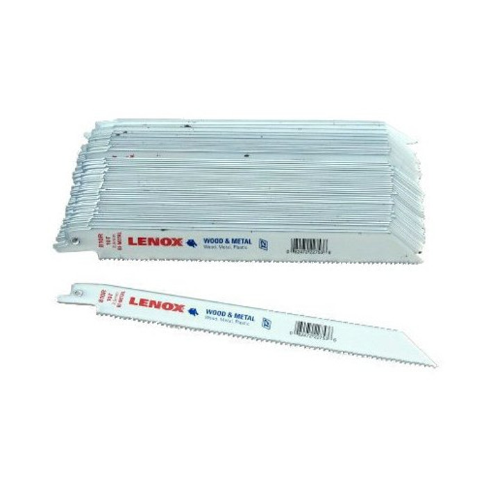 8" X 10T Wood Cutting Bi-Metal Reciprocating Saw Blades (Pack of 50)