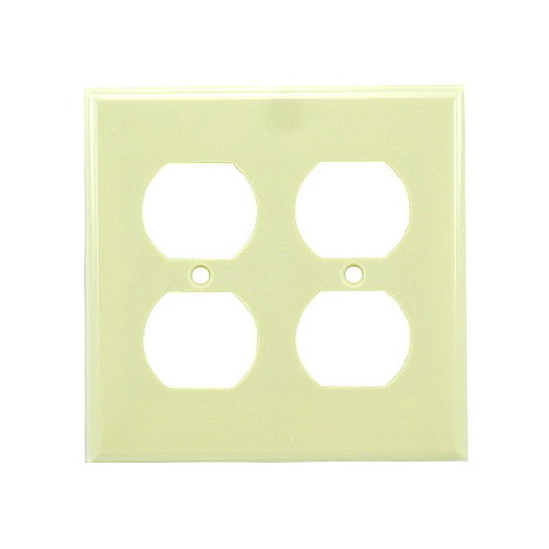Double Outlet Ivory Plate