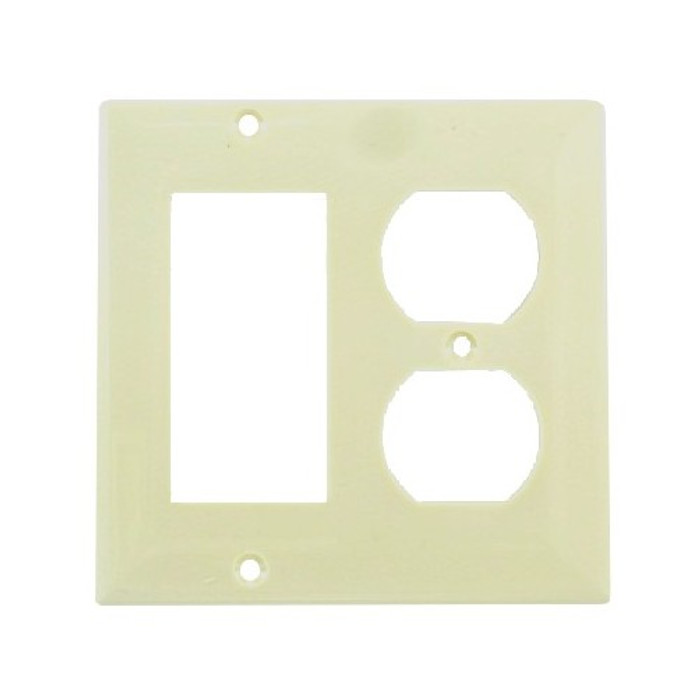 Ivory Combo Decora / Duplex Plate