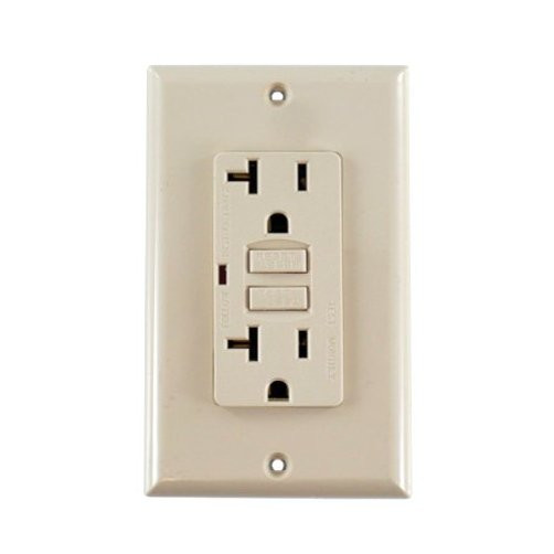 20 Amp Ivory GFI Duplex Outlet