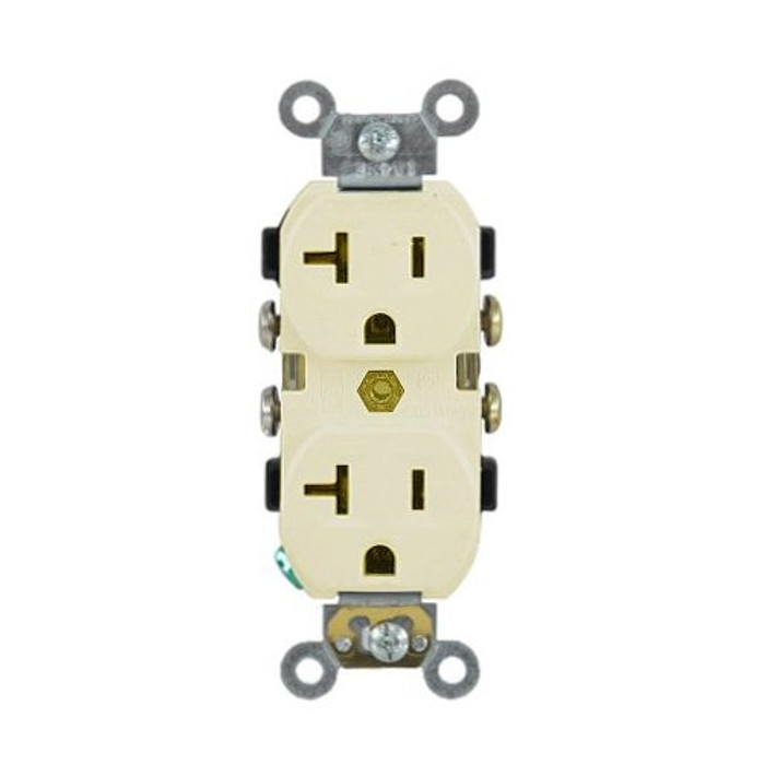 Ivory 20 Amp Duplex Receptacle