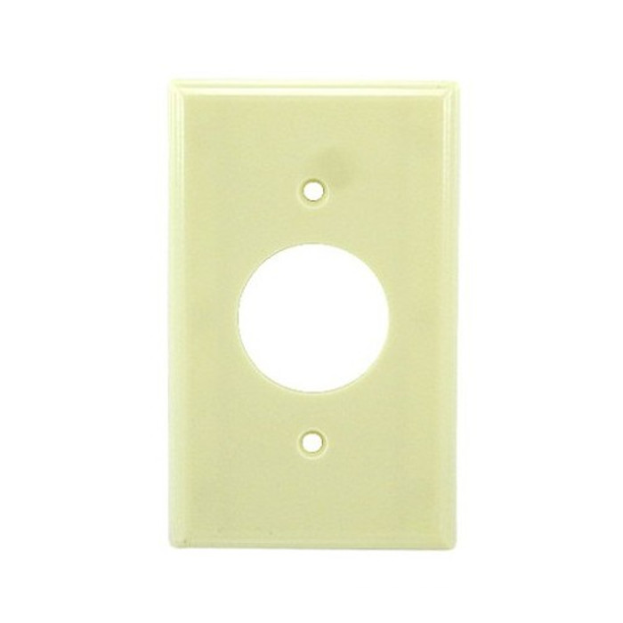 Ivory Single Receptacle Plate