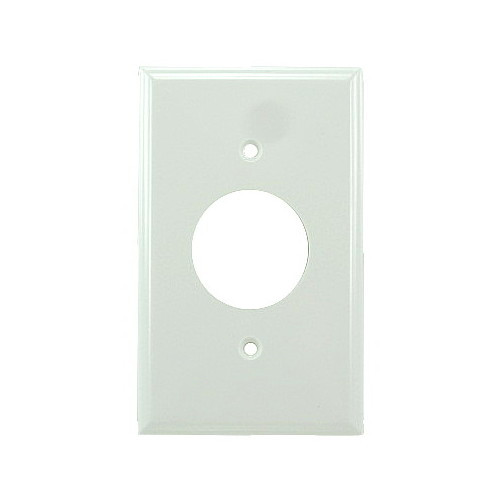 White Single Receptacle Plate