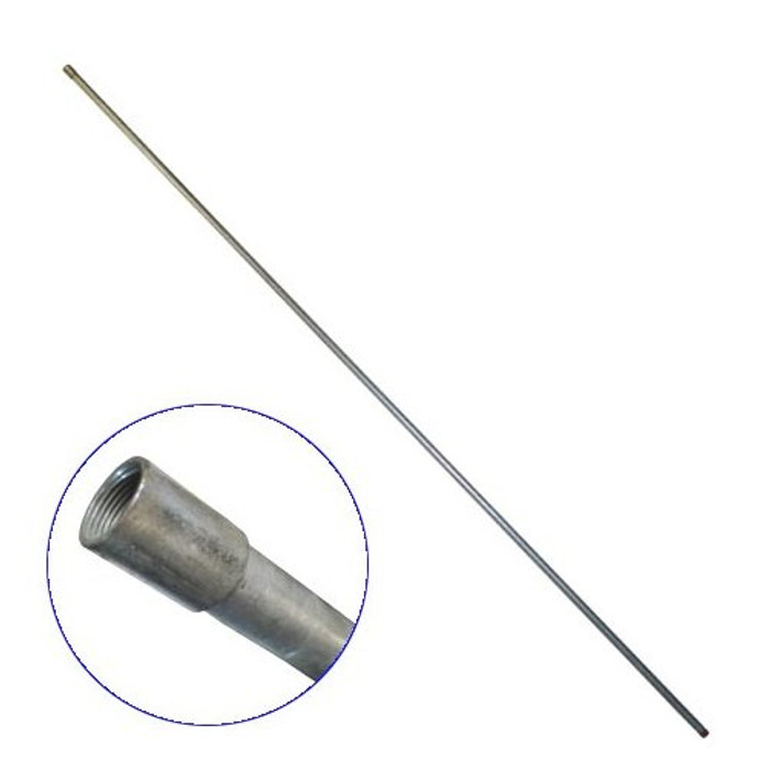 1/2" X 10' Threaded Aluminum Conduit Pipe w/ Coupler