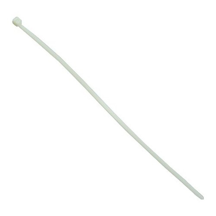 18" White Nylon Cable Ties - 175 lb. Capacity (Pack of 50)