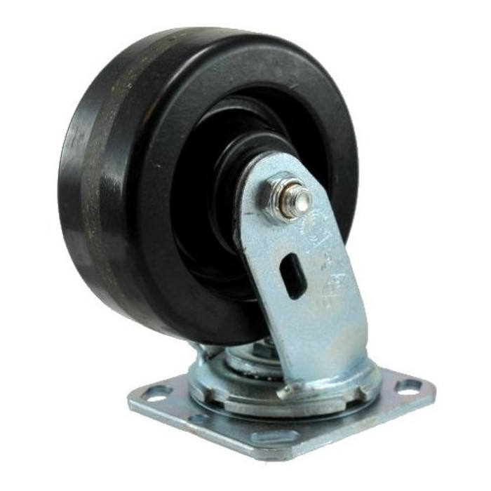 5" Heavy Duty Rubber Swivel Caster