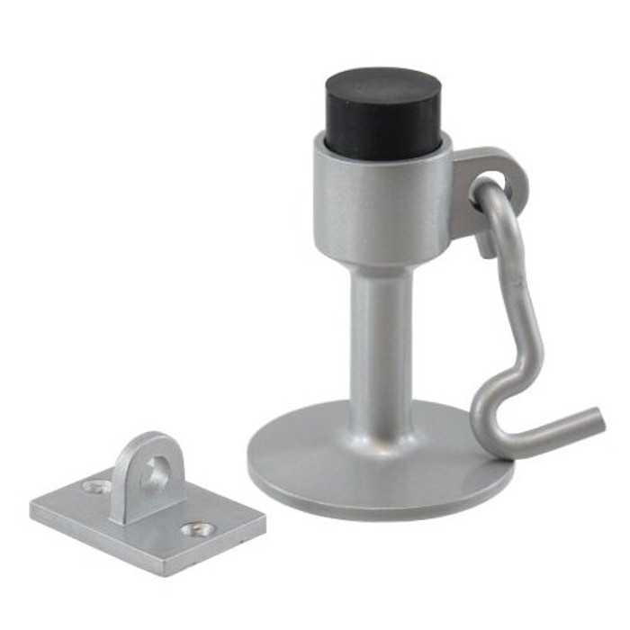 Aluminum Wall Door Stop w/ Hook